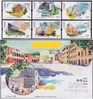 Hong Kong, China 2023 Hong Kong Cultural And Art Landmark,6v+MS MNH - Nuovi