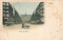FRANCE - Paris - Gare Du Nord - Colorisé - Carte Postale Ancienne - Metropolitana, Stazioni