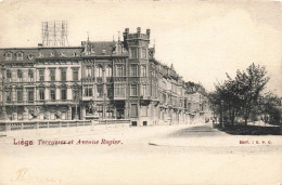 BELGIQUE - Liège - Terrasses Et Avenue Rogier - Carte Postale Ancienne - Liege