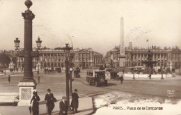 FRANCE - Paris - Place De La Concorde - Animé - Carte Postale Ancienne - Squares
