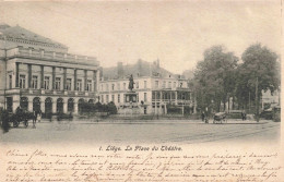 BELGIQUE - Liège - La Place Du Théâtre - Carte Postale Ancienne - Liege