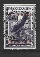 Tonga 1923 2d Surcharge On 2/6 Parrot Used - Tonga (...-1970)