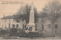 01 - VILLARS LES DOMES - Monument Commémoratif 1914 - 1918 - Villars-les-Dombes