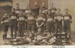 Bourg En Bresse * Carte Photo Mai 1910 * équipe 1ère De Football Rugby ALERT CLUB Institution St Pierre * Sport RUGBY - Altri & Non Classificati
