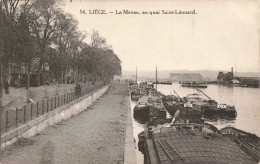 BELGIQUE - Liège - La Meuse - Au Quai Saint Léonard - Carte Postale Ancienne - Liège