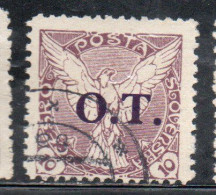 CZECH CECA CZECHOSLOVAKIA CESKA CECOSLOVACCHIA 1934 NEWSPAPER STAMP OVERPRINTED OT WINDHOVER 10h USED - Timbres-taxe