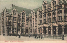 BELGIQUE - Liège - Palais Provincial - Colorisé - Animé - Carte Postale Ancienne - Liège