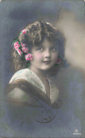 ENFANTS - Portrait D'une Petite Fille - Colorisée - Carte Postale Ancienne - Retratos