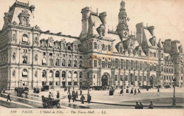 FRANCE - Paris - L'hôtel De Ville - Animé - Carte Postale Ancienne - Cafés, Hotels, Restaurants