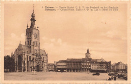 BELGIQUE - Tirlemont - Grand'place - Eglise Notre-Dame Au Lac Et Hôtel De Ville - Carte Postale Ancienne - Tremelo