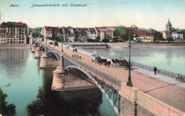 SUISSE - Basel - Johanniterbrücke Mit Grossbasel - Colorisé - Carte Postale Ancienne - Bazel