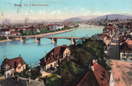 SUISSE - Basel - Die 3 Rheinbrücken - Colorisé - Carte Postale Ancienne - Bazel