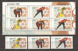 Grenada - Limited Edition Set 10 MNH - WINTER OLYMPICS VANCOUVER 2010 - GRENOBLE 1968 - Winter 2010: Vancouver