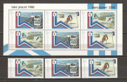 Grenada - Limited Edition Set 13 MNH - WINTER OLYMPICS VANCOUVER 2010 - LAKE PLACID 1980 - Hiver 2010: Vancouver