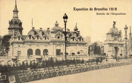 BELGIQUE - Exposition De Bruxelles 1910 - Entrée De L'Exposition - Carte Postale Ancienne - Universal Exhibitions