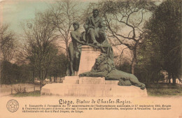 BELGIQUE - Liège - Statue De Charles Rogier - Colorisé - Carte Postale Ancienne - Liège