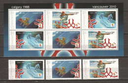 Grenada - Limited Edition Set 15 MNH - WINTER OLYMPICS VANCOUVER 2010 - CALGARY 1988 - Winter 2010: Vancouver