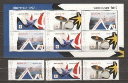Grenada - Limited Edition Set 16 MNH - WINTER OLYMPICS VANCOUVER 2010 - ALBERTVILLE 1992 - Invierno 2010: Vancouver
