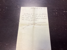 Lettre Manuscrite, 1940 Pierrefeu Du Var. Je Tiens à Ce Que Ma Femme Ne Manque De Rien. Est-ce Que Ma Mère Soit Toujours - Manuscrits