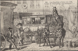 75 VIEUX PARIS - LES OMNIBUS EN 1829 - LOT DE 4 CPA - RCPA 06 - Openbaar Vervoer