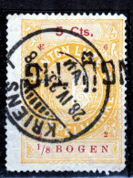 Action !! SALE !! 50 % OFF !! ⁕ Switzerland 1923 Canton LUZERN Revenue Taxe Fiscal 5 Cts, 1/8 Bogen ⁕ 1v Used - KRIENS - Fiscali