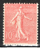 Francia 1903 Unif.129 */MVLH VF/F - 1903-60 Semeuse A Righe