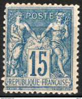 Francia 1892 Unif.101 */MVLH  VF/F - 1876-1898 Sage (Tipo II)