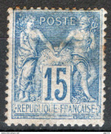 Francia 1877 Unif.90 */MH  VF/F - 1876-1898 Sage (Tipo II)