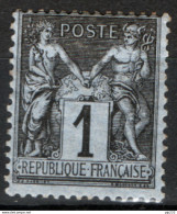 Francia 1877 Unif.83 */MH  VF/F - 1876-1898 Sage (Tipo II)