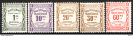 Francia 1908 Segnatasse Unif.S43/46,48 */MLH VF/F - 1859-1959 Mint/hinged