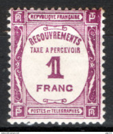 Francia 1927 Segnatasse Unif.S59 */MLH VF/F - 1859-1959 Nuevos