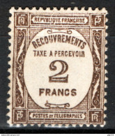 Francia 1927 Segnatasse Unif.S62 */MH VF/F - 1859-1959 Mint/hinged