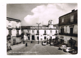 Cartolina S. Felice A Cancello La Piazza Animta Spedita 1968 Ma Anni 50 Bar E Sede Della DC - Caserta