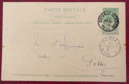 Belgique Entier-Carte, Cachet Ostende 22.8.1902 - (C337) - Otros & Sin Clasificación