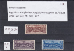 ÄGYPTEN-EGYPTIAN - GESCHICHTE- ÄGYPTISCHE-ENGLISHER AUSGLEICHVERTRAG 1936  FALZ - M.H. - Unused Stamps
