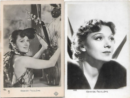 Actrice - Edwige FEUILLERE   - Lot De 2 CPA - Opera