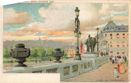 BELGIQUE - Liège - Les Terrasses - Colorisé - Carte Postale Ancienne - Lüttich