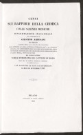 Sui Rapporti Della Chimica Con Scienze Mediche Dissertazione Laurea - Pavia 1840 - Altri & Non Classificati