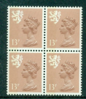 Great Britain Scotland 1984 Machin 13p Block Of 4 SG S39 MNH - Scotland