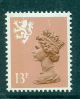 Great Britain Scotland 1986 Machin 13p Pale Chestnut 1 Side Band SG S53 MNH - Scotland