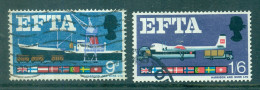 Great Britain 1967 EFTA Complete Series SG 715-716 Postmarked - Usati