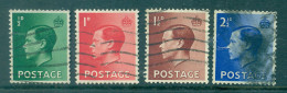 Great Britain 1936 King Edward VIII Definitives 4 Values SG 457-460 Postmarked - Usati