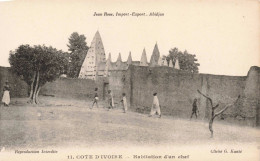 CÔTE D'IVOIRE - Habitation D'un Chef - Carte Postale Ancienne - Costa D'Avorio