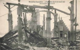 BELGIQUE - Bruxelles - Incendie Des 14-15 Août 1910 - Bruxelles Kermesse - Carte Postale Ancienne - Exposiciones Universales