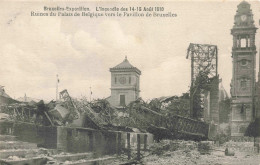 BELGIQUE - Bruxelles - Ruine Du Palais De Belgique Vers Le Pavillon De Bruxelles - Carte Postale Ancienne - Expositions Universelles