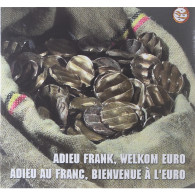 Monnaie, Belgique, Adieu Frank, Welkom Euro, Coffret, 2002, FDC.BU, FDC - Other & Unclassified