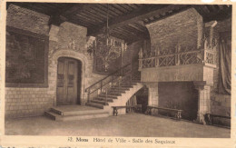 BELGIQUE - Mons - Hôtel De Ville - Salle Des Saquiaux  - Carte Postale Ancienne - Mons