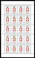 RC 21836 VIGNETTE POUR LA RECONNAISSANCE DE L'ETAT SOUVERAIN DE SAVOIE CONGRÈS DE LA LIGUE SAVOISIENNE FEUILLE DE 20ex - Blocks & Sheetlets & Booklets