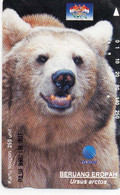 INDONESIA - TAMURA - THEMATIC ANIMALS - URSUS ARCTOS - BEAR - OVERPRINT PULSA BARU - Indonesië