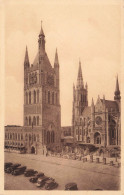 BELGIQUE - Ypres - Le Beffroi Et La Cathédrale St Martin - Carte Postale Ancienne - Ieper